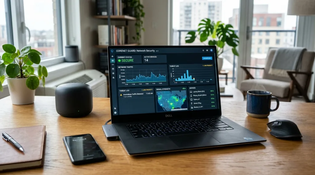 achiwa vous permet de surveiller la sécurité de votre réseau wi-fi en temps réel, détectant les intrusions et assurant une connexion fiable et protégée.