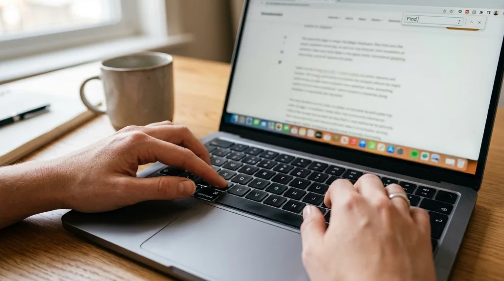 découvrez comment effectuer facilement un contrôle f sur mac pour rechercher rapidement du texte dans vos documents et pages web.